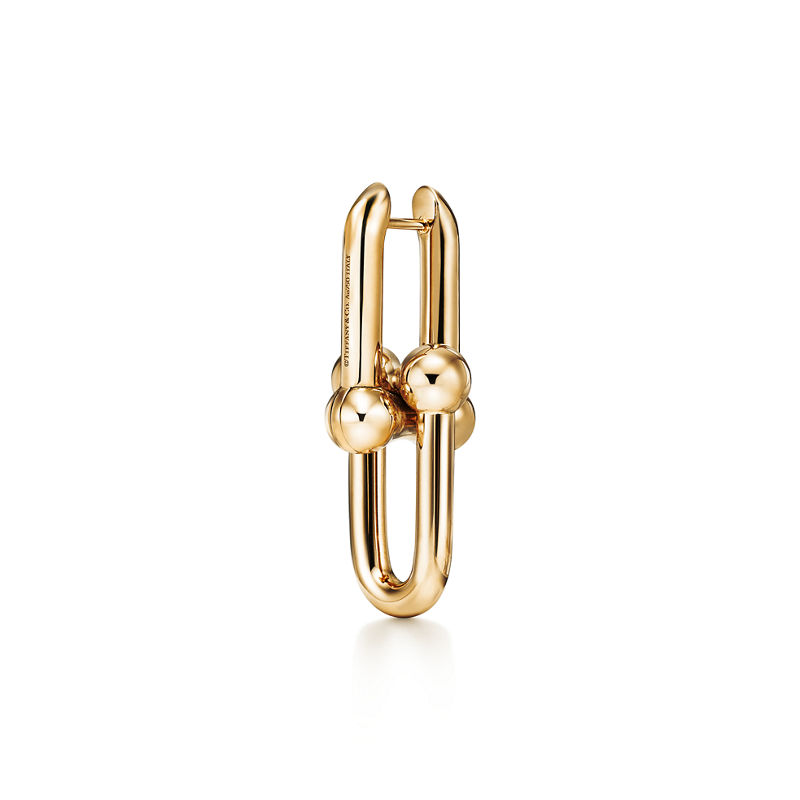 Tiffany & Co. Tiffany HardWear Pendientes de eslabones grandes de oro amarillo Envío gratis