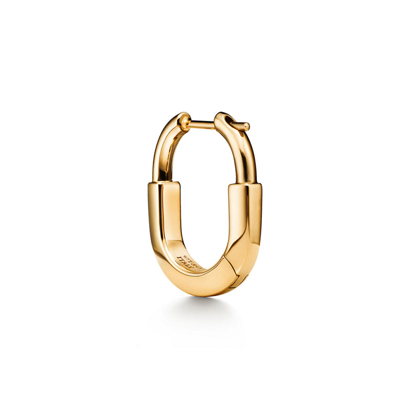 Tiffany & Co. Tiffany Lock Pendientes pequeños de oro amarillo Promoción trimestral