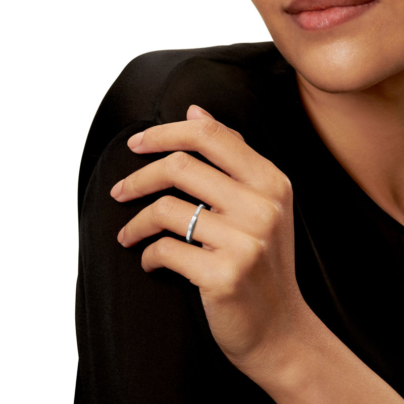 Tiffany & Co. Tiffany Lock Anillo de oro blanco con diamantes Ofertas de temporada