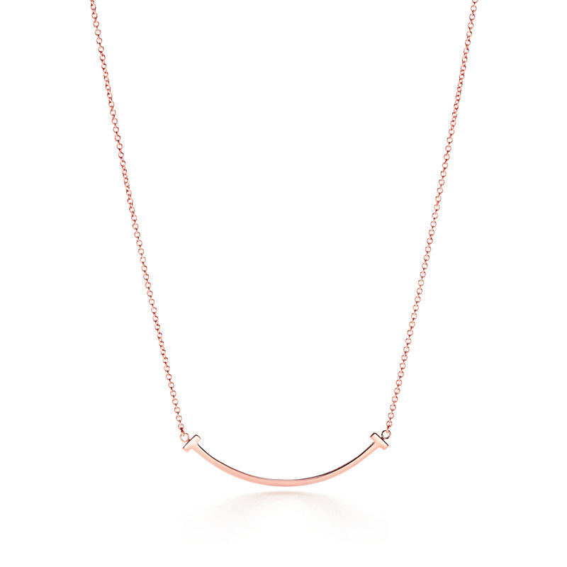 Tiffany & Co. Tiffany T Colgante Smile de oro rosa tamaño pequeño