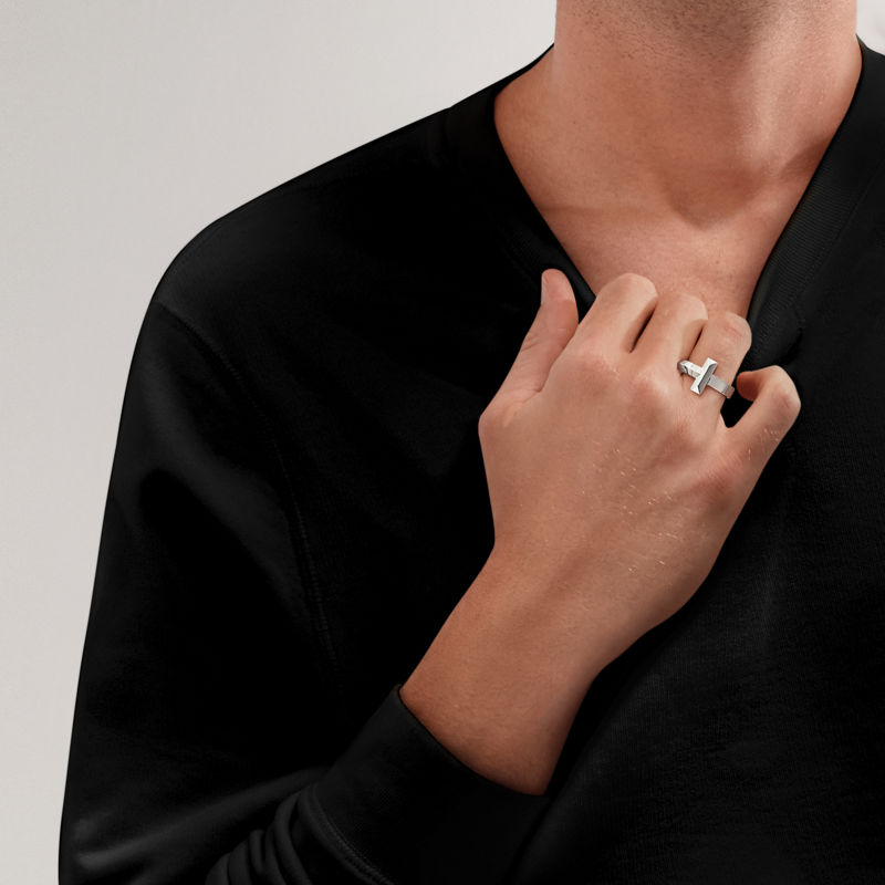Tiffany & Co. Tiffany T T1 Anillo de oro blanco Outlet