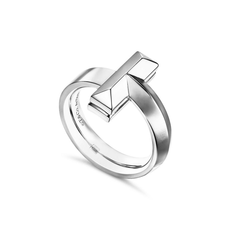 Tiffany & Co. Tiffany T T1 Anillo de oro blanco Outlet