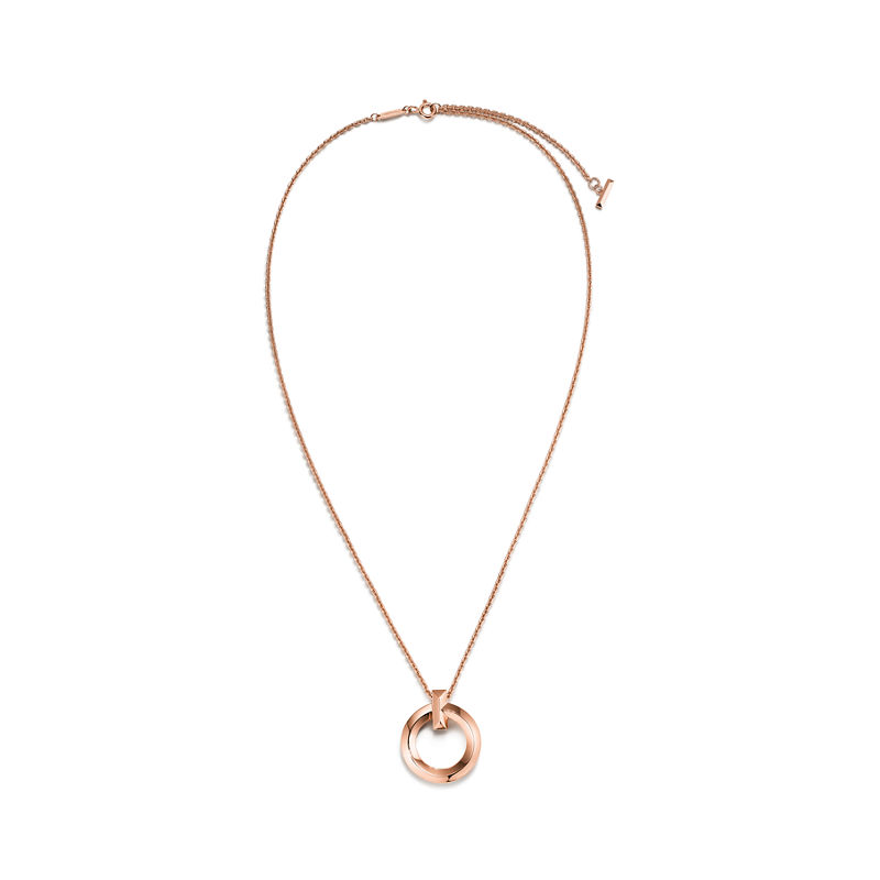 Tiffany & Co. Tiffany T T1 Colgante circular de oro rosa tamaño pequeño Rebajas