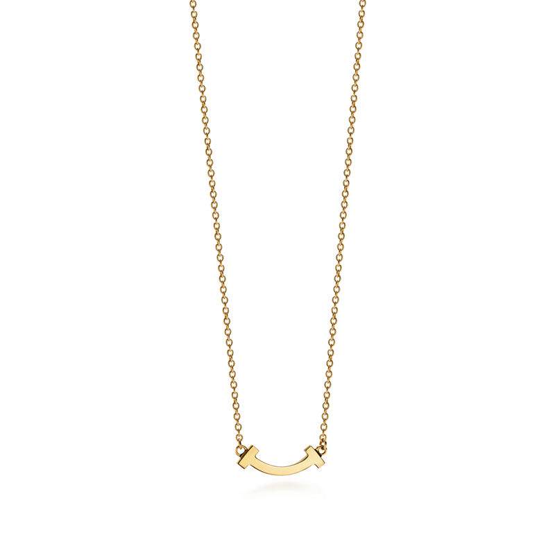 Tiffany & Co. Tiffany T Colgante Smile de oro amarillo tamaño mini
