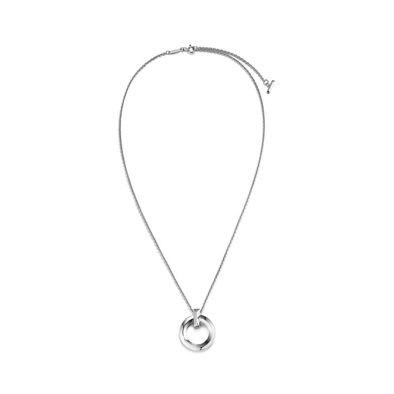 Tiffany & Co. Tiffany T T1 Colgante circular de oro blanco tamaño pequeño Rebajas top