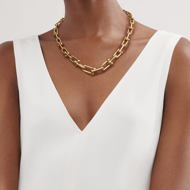 Tiffany & Co. Tiffany HardWear Collar de eslabones escalonados de oro amarillo Últimos 3 días