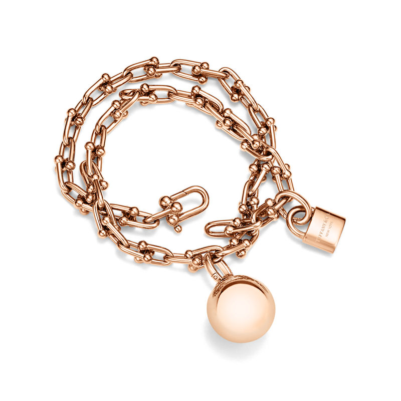 Tiffany & Co. Tiffany HardWear Pulsera de varias vueltas con eslabones pequeños de oro rosa Precio de fábrica