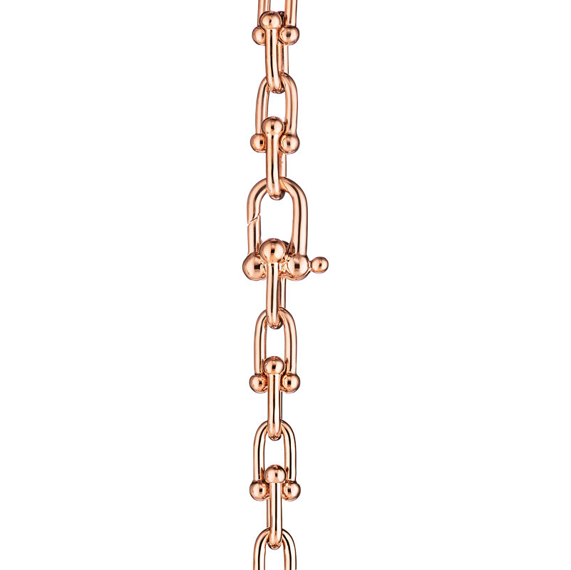 Tiffany & Co. Tiffany HardWear Pulsera de varias vueltas con eslabones pequeños de oro rosa Precio de fábrica