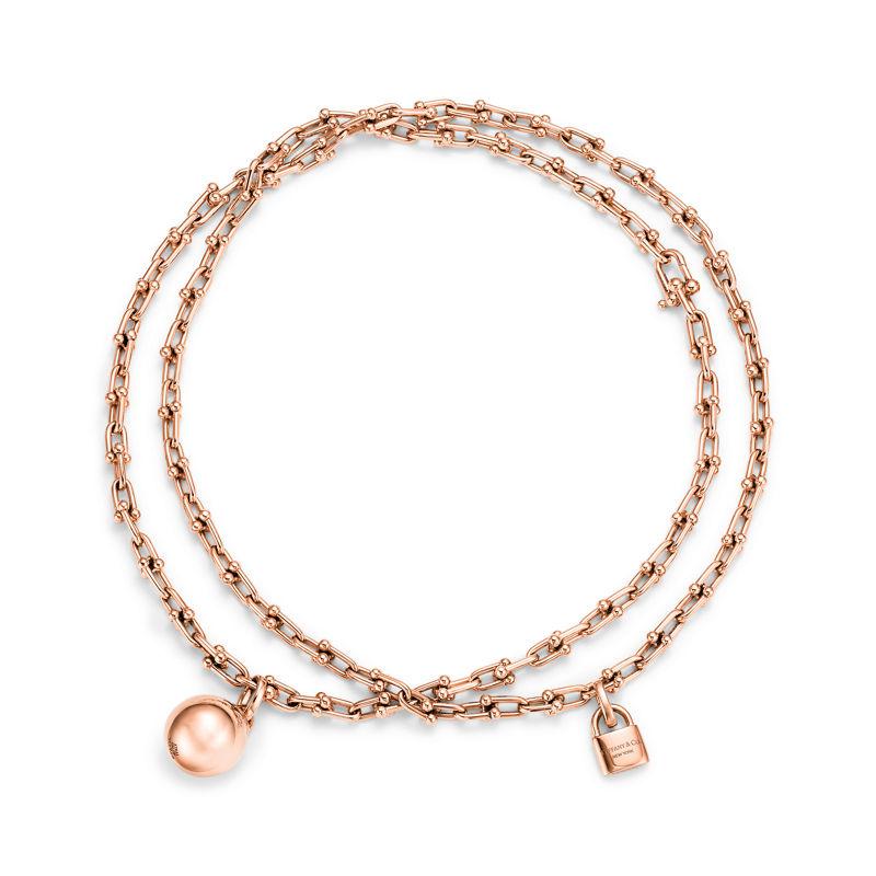 Tiffany & Co. Tiffany HardWear Collar de varias vueltas con eslabones pequeños de oro rosa Promoción por tiempo limitado