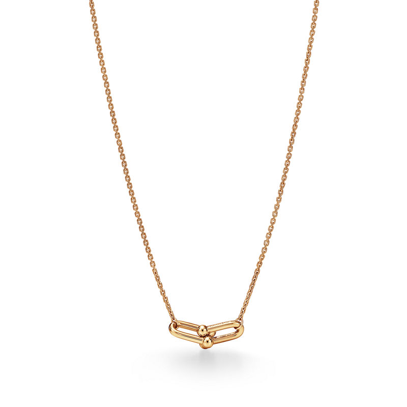 Tiffany & Co. Tiffany HardWear Colgante de eslabones dobles pequeños de oro amarillo Solo hoy