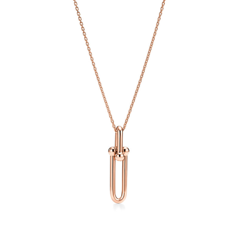 Tiffany & Co. Tiffany HardWear Colgante con eslabón alargado de oro rosa