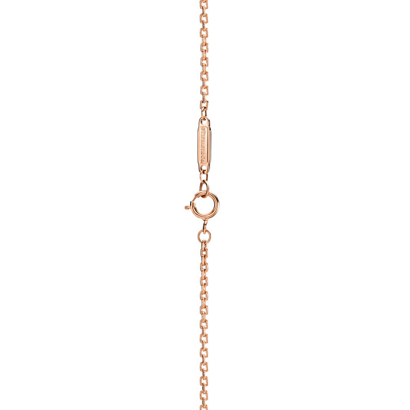 Tiffany & Co. Tiffany HardWear Colgante con eslabón alargado de oro rosa Oferta especial de fábrica