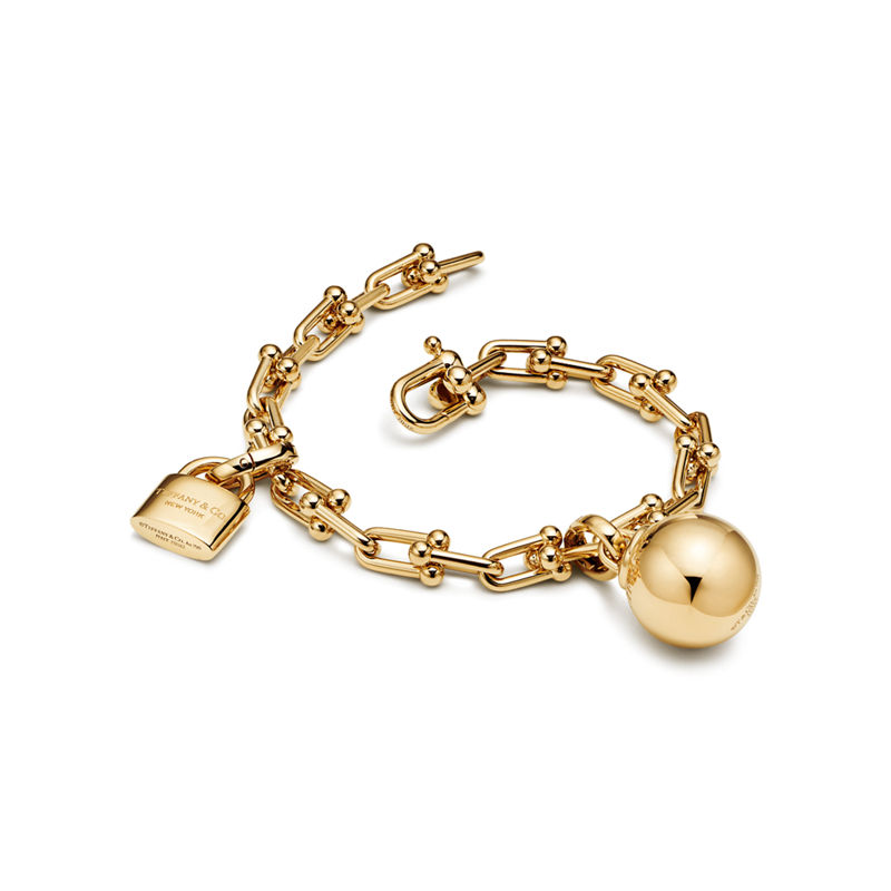 Tiffany & Co. Tiffany HardWear Pulsera de una vuelta con eslabones pequeños de oro amarillo Promoción trimestral