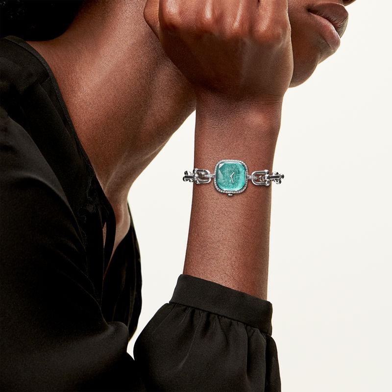 Tiffany & Co. Tiffany HardWear Reloj de plata de ley y acero con bisel de diamantes Precios de Black Friday