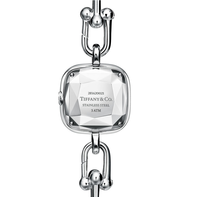 Tiffany & Co. Tiffany HardWear Reloj de plata de ley y acero con bisel de diamantes Precios de Black Friday