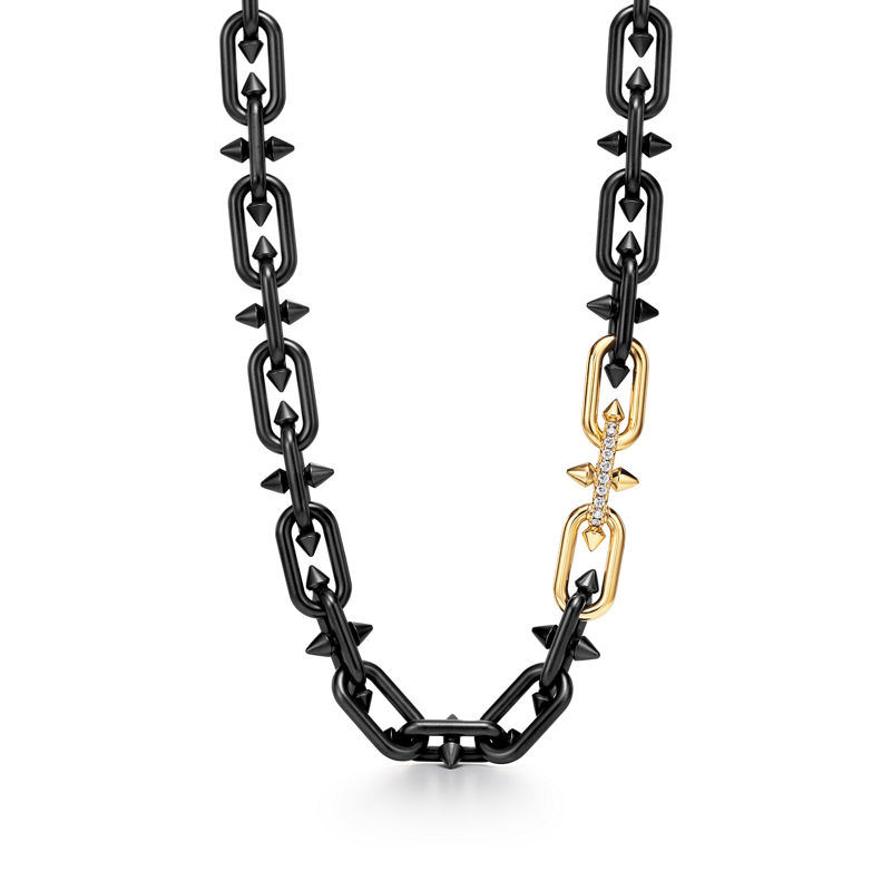 Tiffany & Co. Tiffany Titan by Pharrell Williams Collar de titanio oro y diamantes