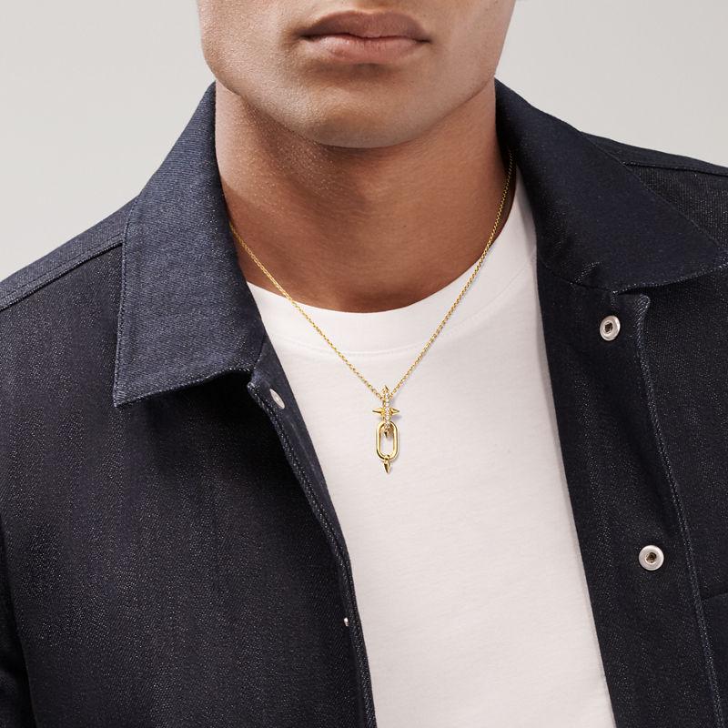 Tiffany & Co. Tiffany Titan by Pharrell Williams Colgante de oro amarillo con diamantes Descuento por venta flash