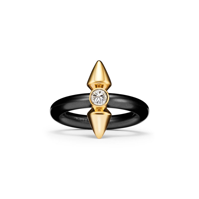 Tiffany & Co. Tiffany Titan by Pharrell Williams Anillo de titanio y oro con un diamante