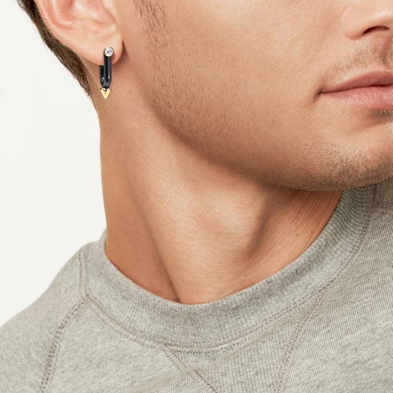 Tiffany & Co. Tiffany Titan by Pharrell Williams Pendientes de titanio oro y diamantes Outlet online