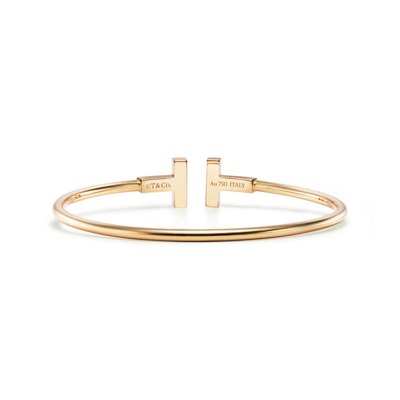Tiffany & Co. Tiffany T Pulsera Wire de oro amarillo con nácar Últimos 3 días