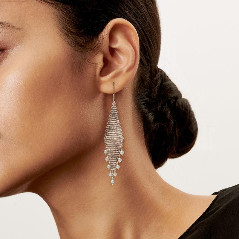 Tiffany & Co. Elsa Peretti® pendientes con flecos Mesh ÚLTIMAS EDICIONES