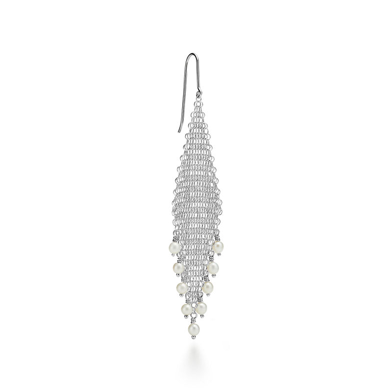 Tiffany & Co. Elsa Peretti® pendientes con flecos Mesh ÚLTIMAS EDICIONES