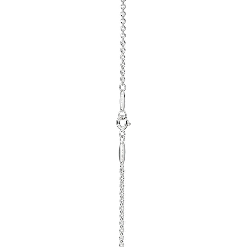 Tiffany & Co. Elsa Peretti® Collar Open Heart Lariat en plata con perlas 7 5-8 mm Último día