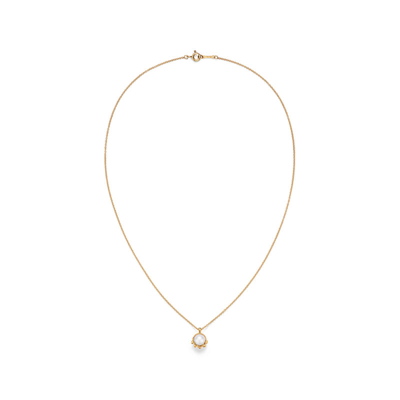 Tiffany & Co. Paloma Picasso® Colgante Olive Leaf de oro amarillo con perlas Promoción por tiempo limitado