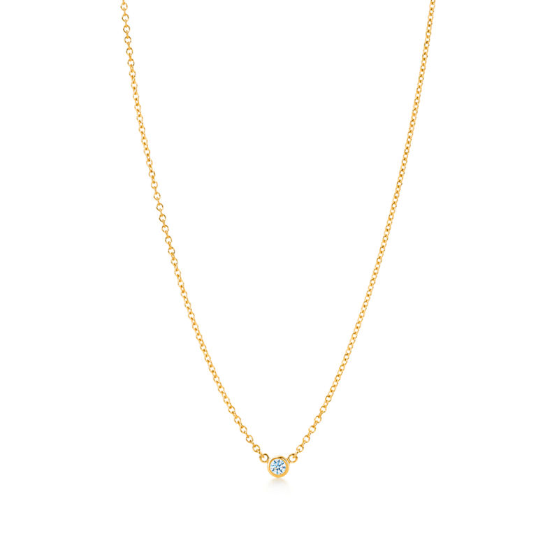 Tiffany & Co. Elsa Peretti® Colgante con un único diamante Diamonds by the Yard® en oro amarillo