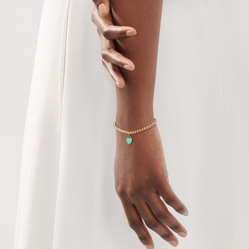 Tiffany & Co. Return to Tiffany® Pulsera de cuentas con insignia de corazón mini Precios de Black Friday