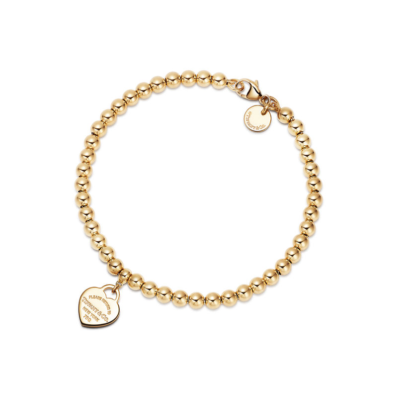 Tiffany & Co. Return to Tiffany® Pulsera de cuentas con insignia de corazón mini Precios de Black Friday