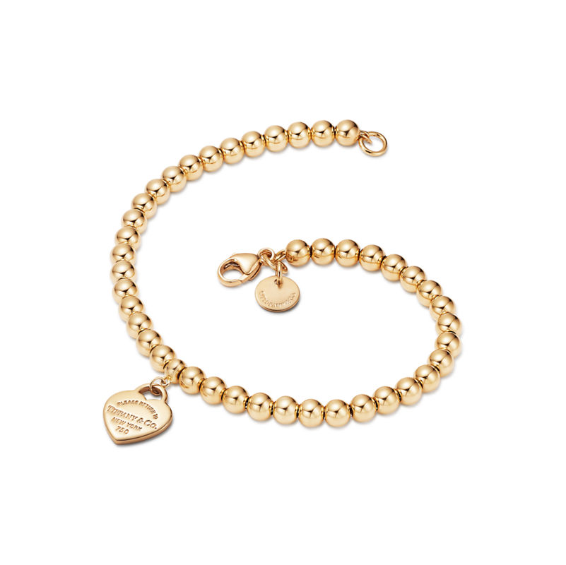 Tiffany & Co. Return to Tiffany® Pulsera de cuentas con insignia de corazón mini Precios de Black Friday