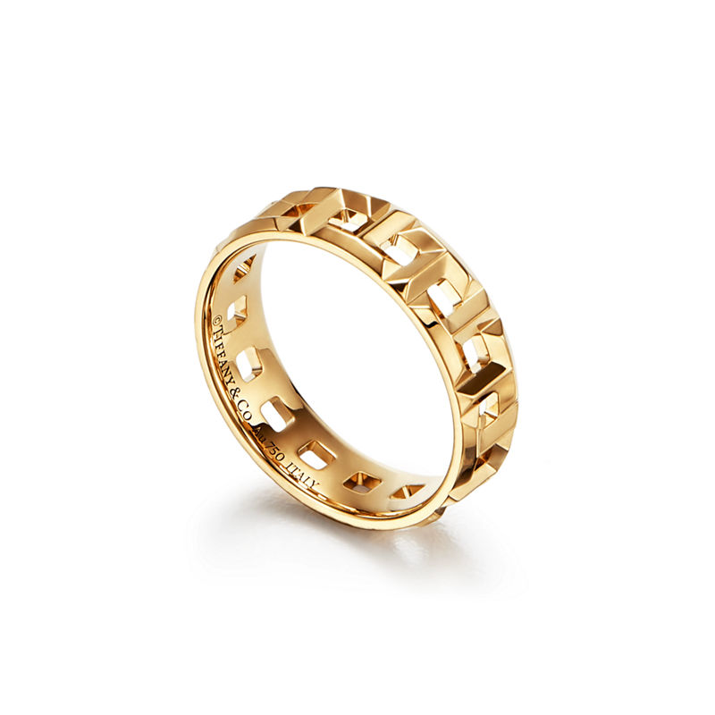 Tiffany & Co. Tiffany T Anillo ancho True de oro amarillo 2025
