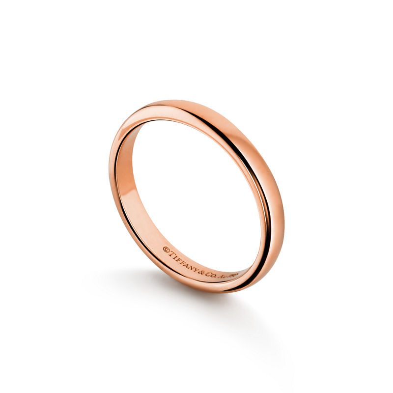 Tiffany & Co. Tiffany Forever Alianza de boda en oro rosa 3 mm de ancho Ventas relámpago