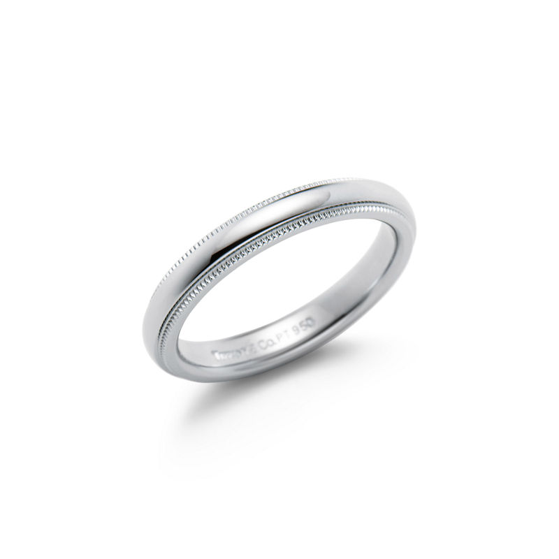 Tiffany & Co. Tiffany Together Alianza de milgrain en platino 3 mm de ancho Mejor oferta