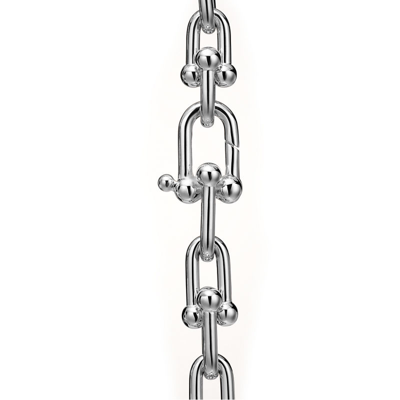 Tiffany & Co. Tiffany HardWear Pulsera de eslabones medianos de oro blanco con diamantes Últimos 2 días