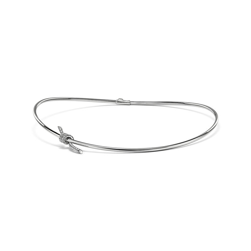 Tiffany & Co. Tiffany Knot Collar en oro blanco con diamantes