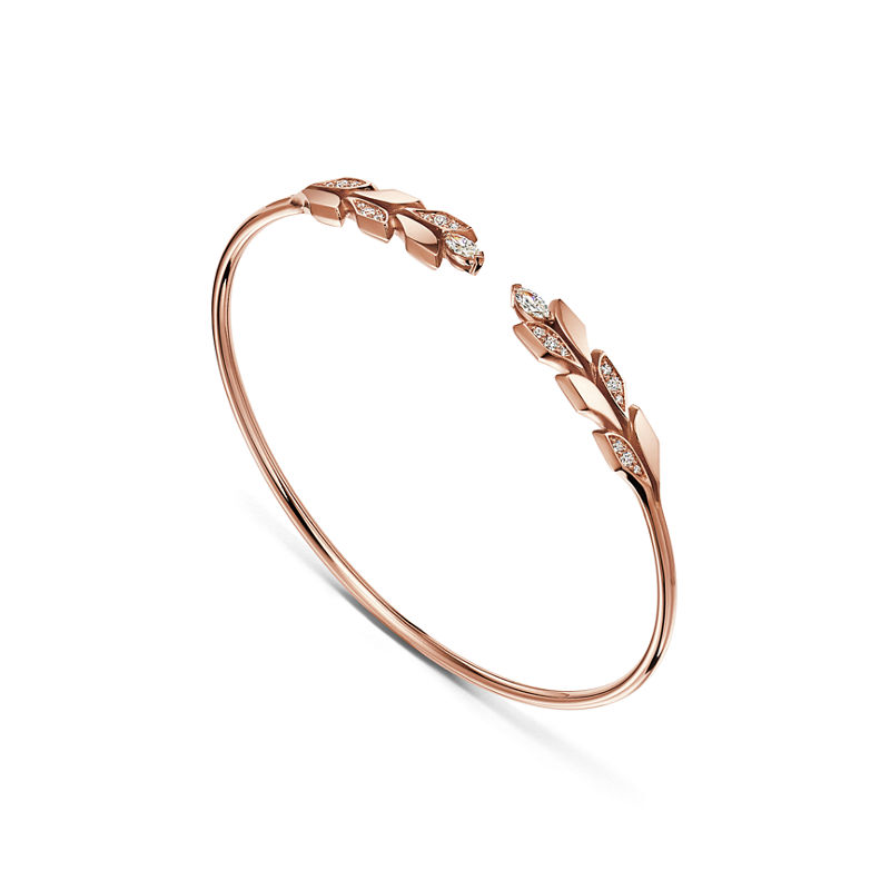 Tiffany & Co. Tiffany Victoria® Pulsera estilo wire Vine en oro rosa con diamantes Ofertas de temporada