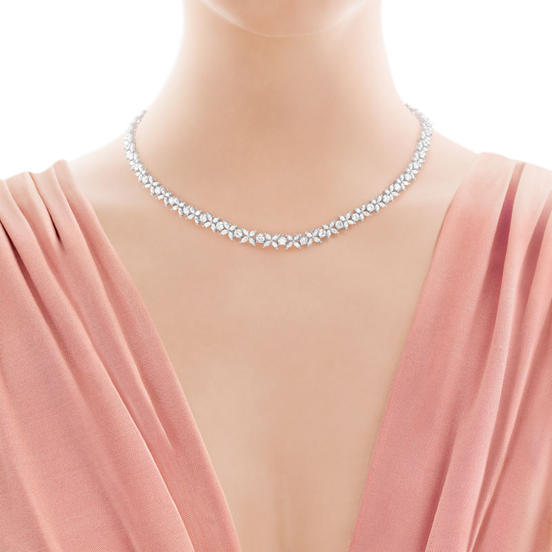 Tiffany & Co. Tiffany Victoria® Collar alternante escalonado Rebajas de fin de temporada