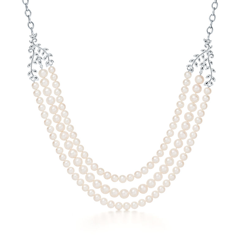 Tiffany & Co. Paloma Picasso® collar de tres hileras Olive Leaf
