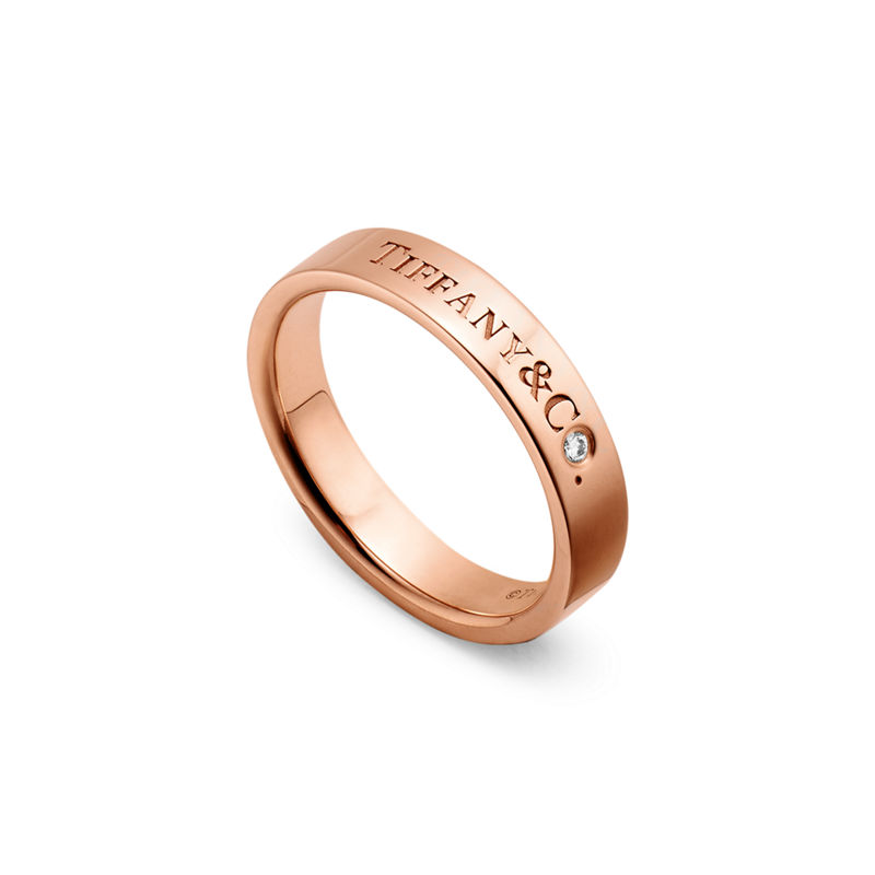 Tiffany & Co. T&CO.® Alianza en oro rosa con un diamante Rebajas online