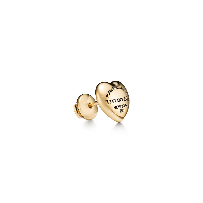 Tiffany & Co. Return to Tiffany™ Pendientes Full Heart de oro amarillo Descuento por venta flash