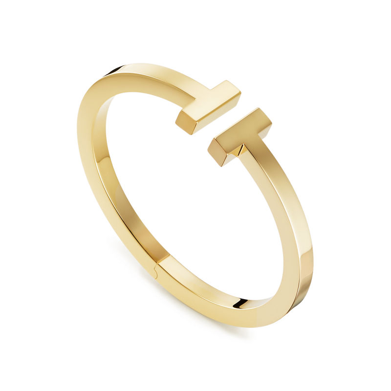 Tiffany & Co. Tiffany T Pulsera Square de oro amarillo Envío gratis
