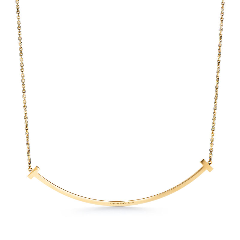 Tiffany & Co. Tiffany T Colgante Smile extragrande de oro de 18 quilates de oro amarillo ÚLTIMAS EDICIONES