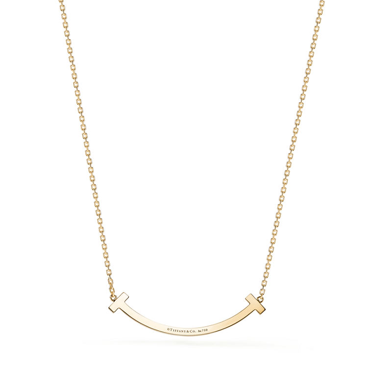 Tiffany & Co. Tiffany T Colgante Smile mediano de oro con diamantes Últimos 2 días
