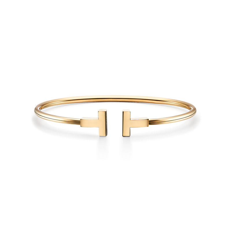 Tiffany & Co. Tiffany T Pulsera Wire de oro amarillo