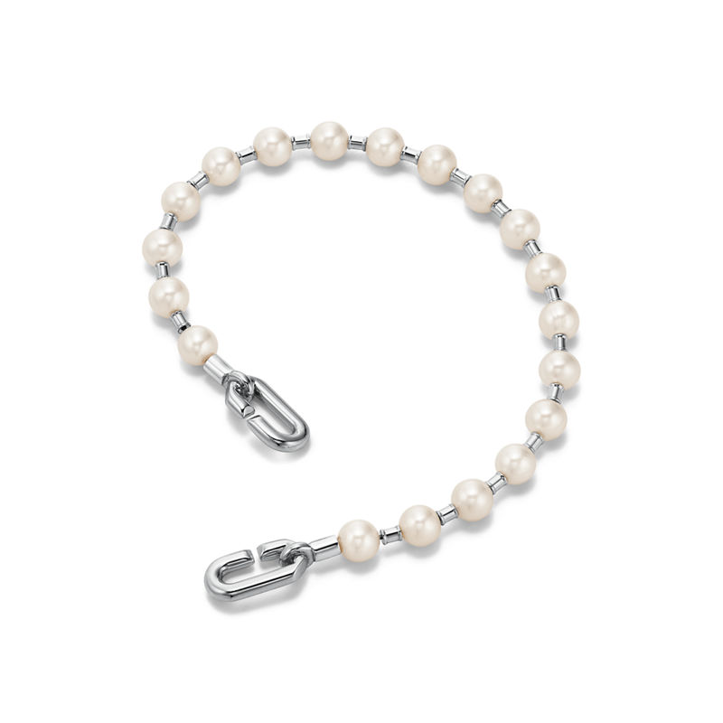 Tiffany & Co. Tiffany HardWear Pulsera de perla en plata 5-6 mm Promoción trimestral