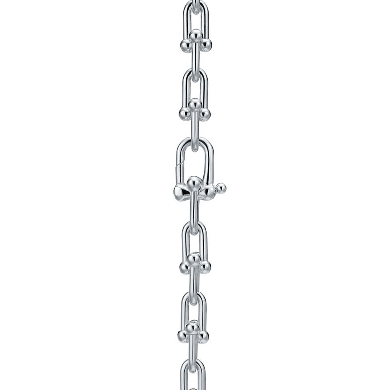Tiffany & Co. Tiffany HardWear Collar de eslabones pequeños de plata de ley Grandes descuentos
