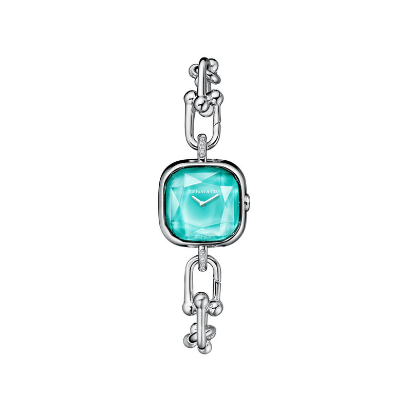 Tiffany & Co. Tiffany HardWear Reloj en plata de ley y acero con diamantes
