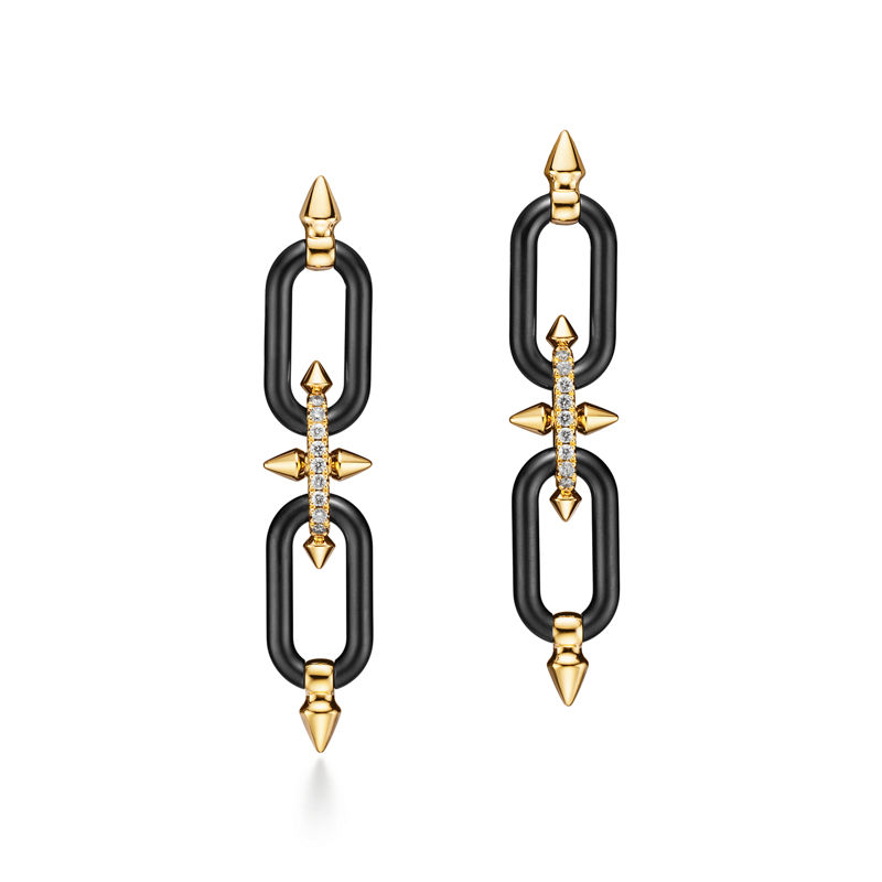 Tiffany & Co. Tiffany Titan by Pharrell Williams Pendientes de titanio oro y diamantes